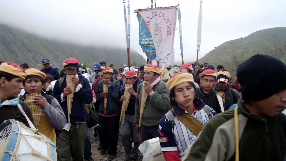 Peregrinos en el cerro