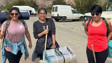 Canal 4 en vivo desde Tumbaya acompañando el ascenso de los peregrinos a Punta Corral