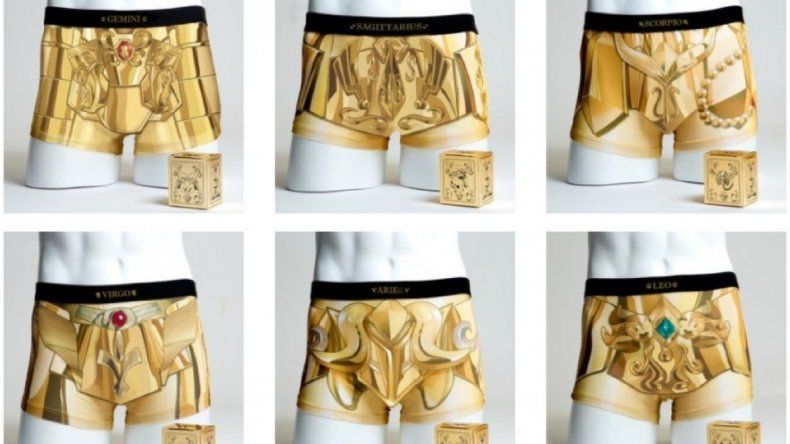 Los Caballeros del Zodiaco: nueva ropa interior masculina inspirada en el animé