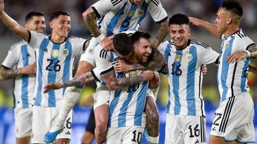 Festejo de la Scaloneta.