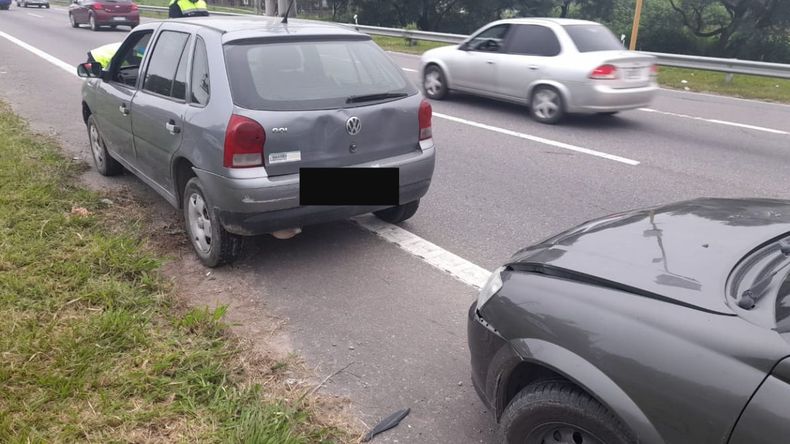 Otro choque en cadena sobre ruta 66 dejó tres autos con daños materiales