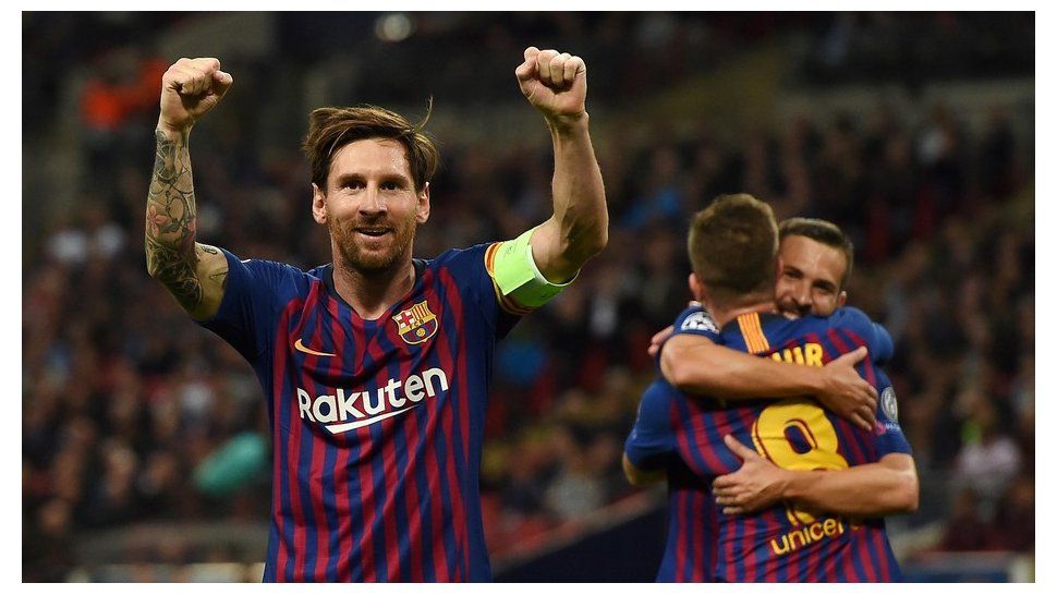 Con dos goles de Messi, Barcelona venció a Tottenham