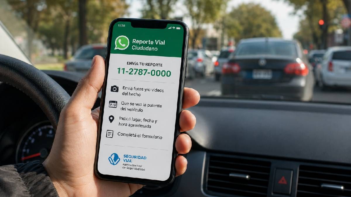 Lanzaron un sistema para denunciar por WhatsApp a conductores irresponsables