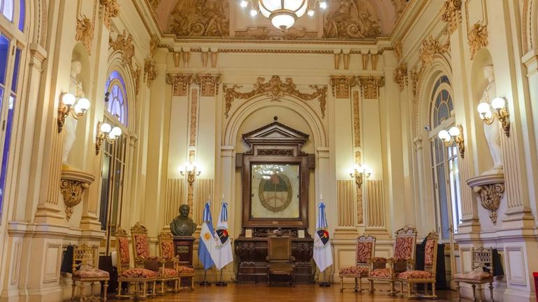 Salón de la bandera en Casa de Gobierno de Jujuy.