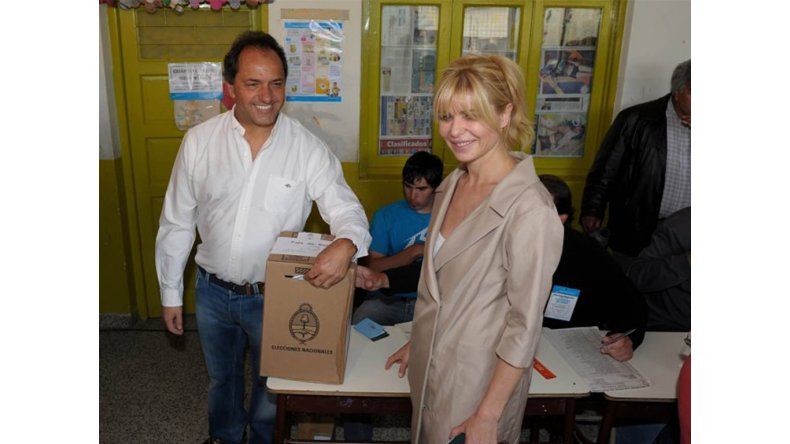 Carina Rabolini junto a Daniel Scioli