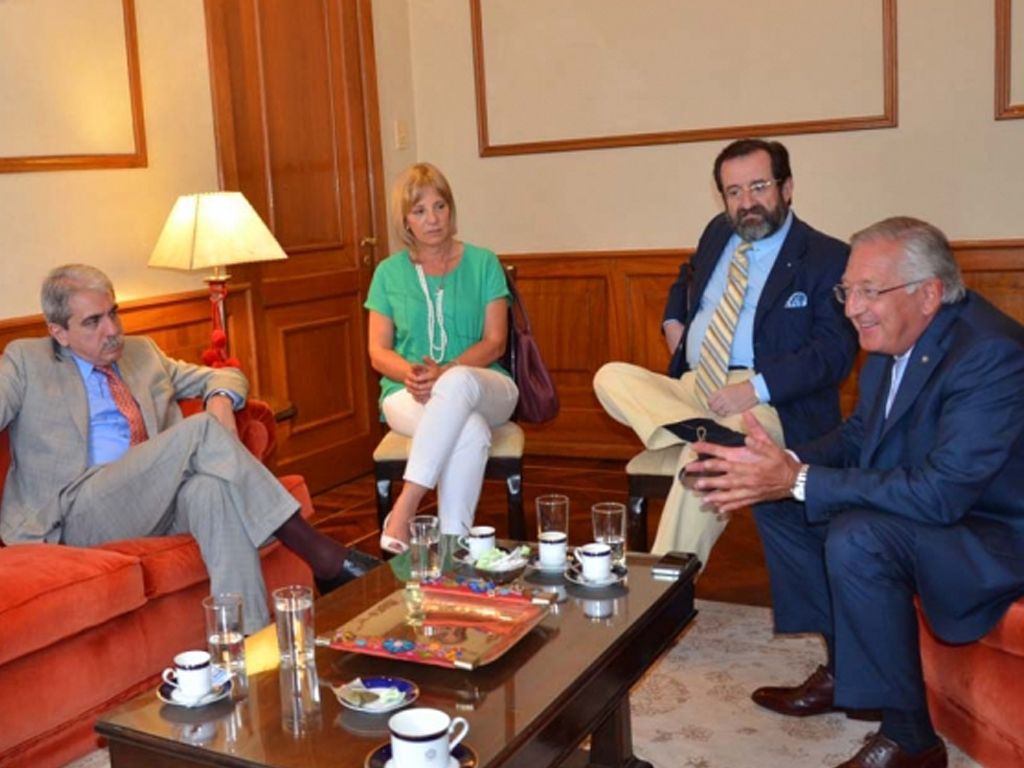 Reunión Fellner y Aníbal Fernández