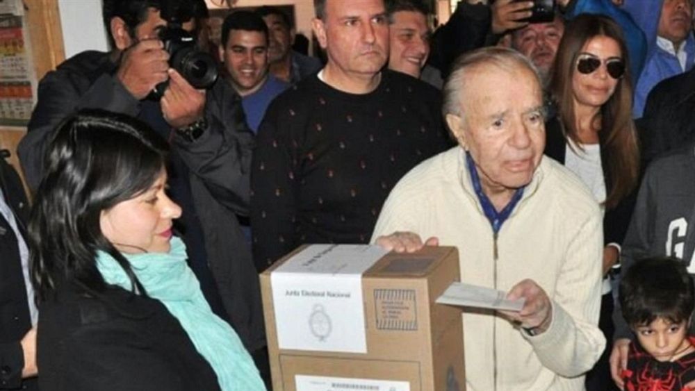 Carlos Menem votó en La Rioja