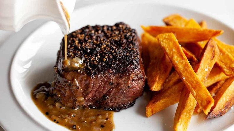 Steak au poivre (Francia) &nbsp;