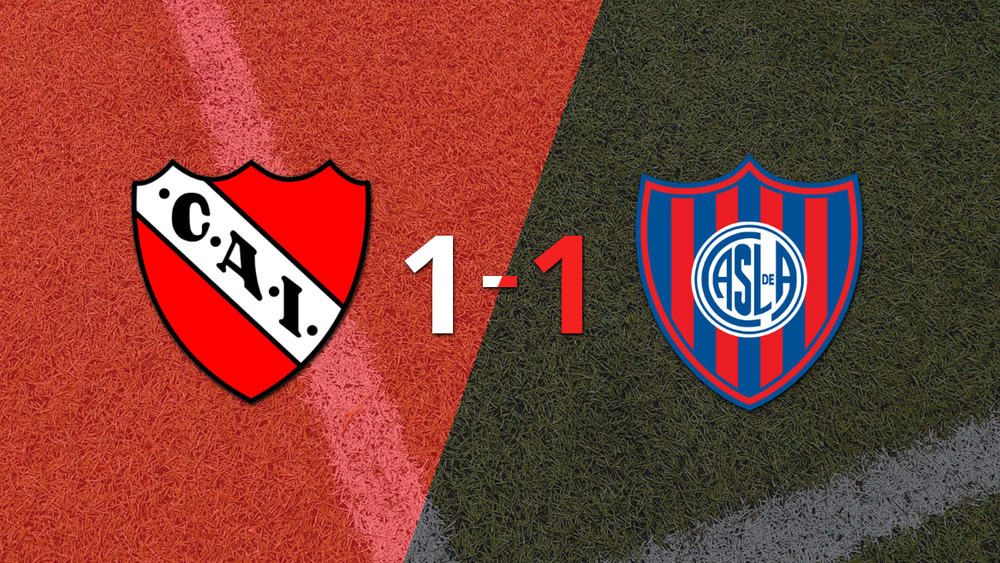 Un autogol de Nicolás Tripichio salvó a Independiente de perder con San Lorenzo