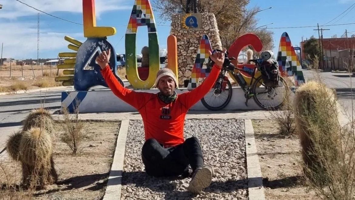 Diego Tordo unió Buenos Aires con La Quiaca en bicicleta