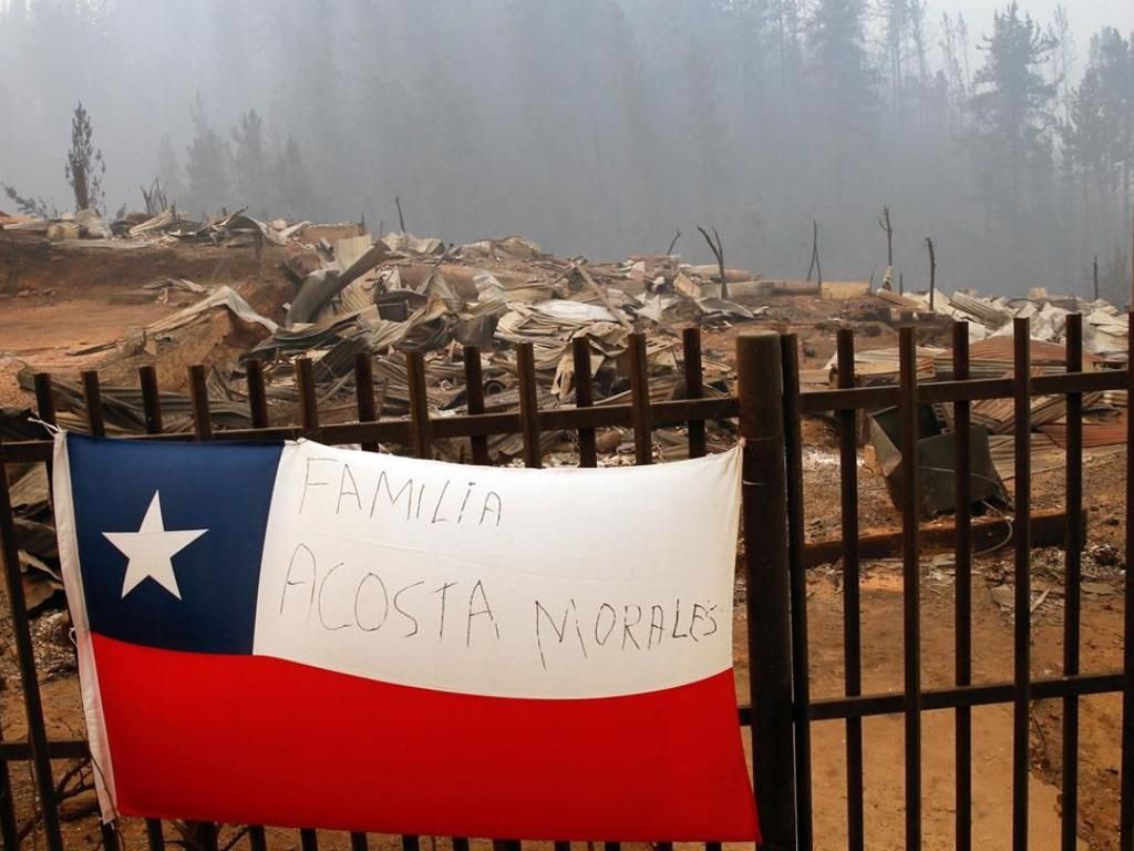 Incendio en Chile