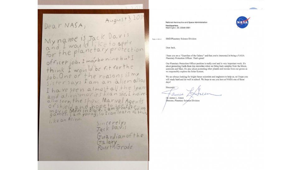 Carta a la Nasa