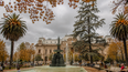 Plaza Belgrano en otoño - Imagen creada con IA