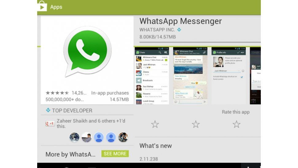 Nueva aplicación de WhatsApp