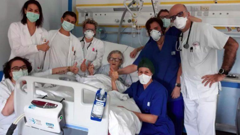 Alma Clara Corsini le ganó al coronavirus