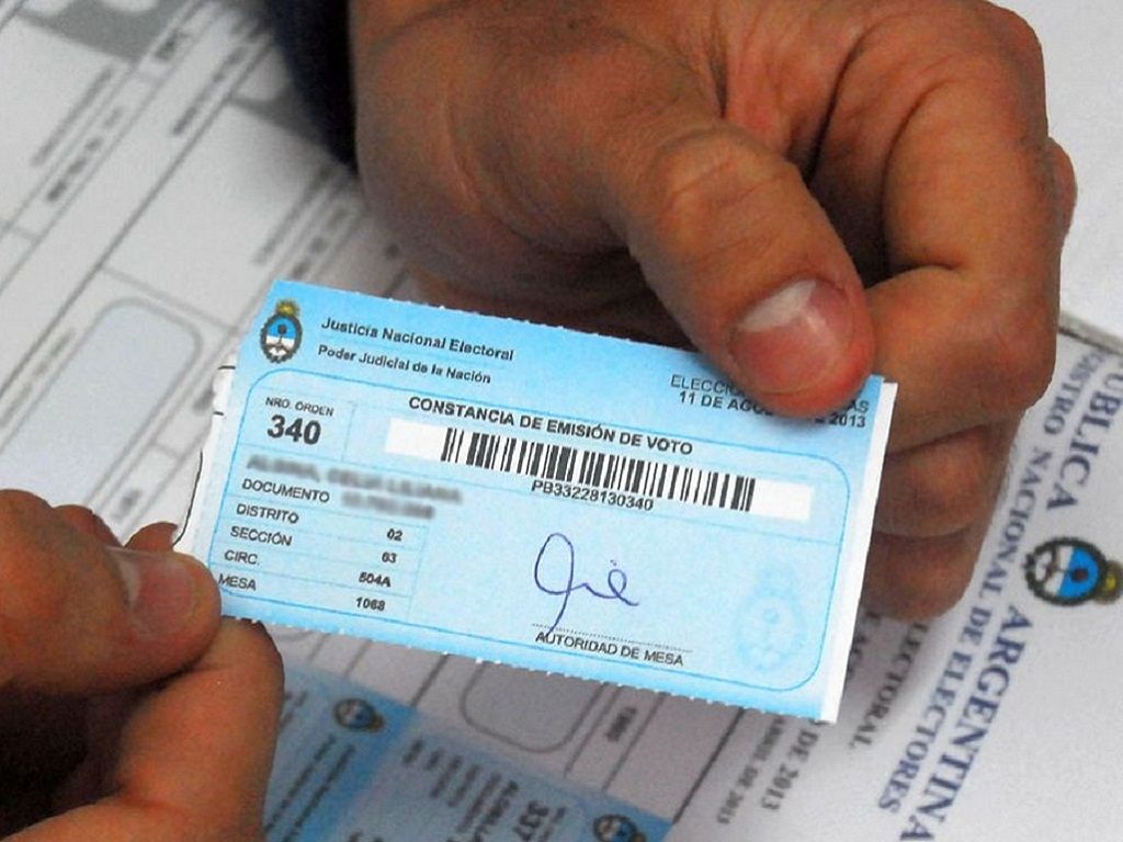 Comprobante de votación