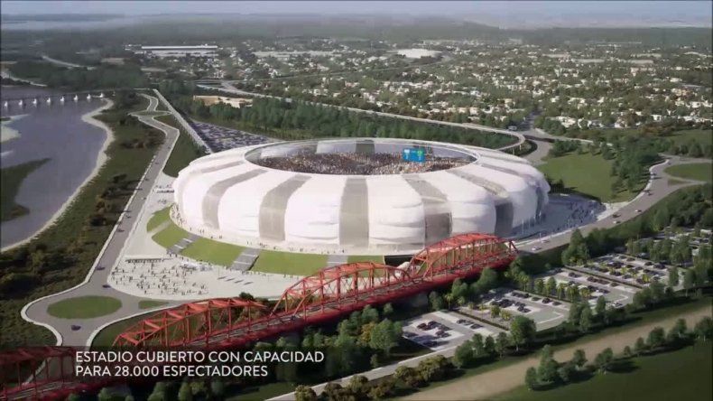Inician la construcción de un estadio de fútbol para 28 mil personas