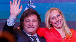 Javier Milei y Karina Milei.