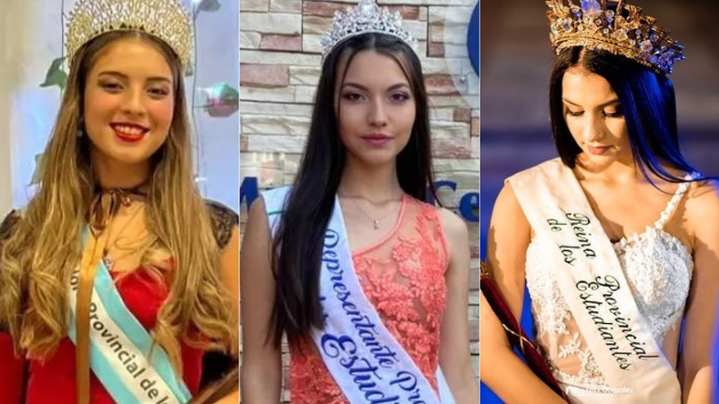 Representantes para la Fiesta Nacional de los Estudiantes.