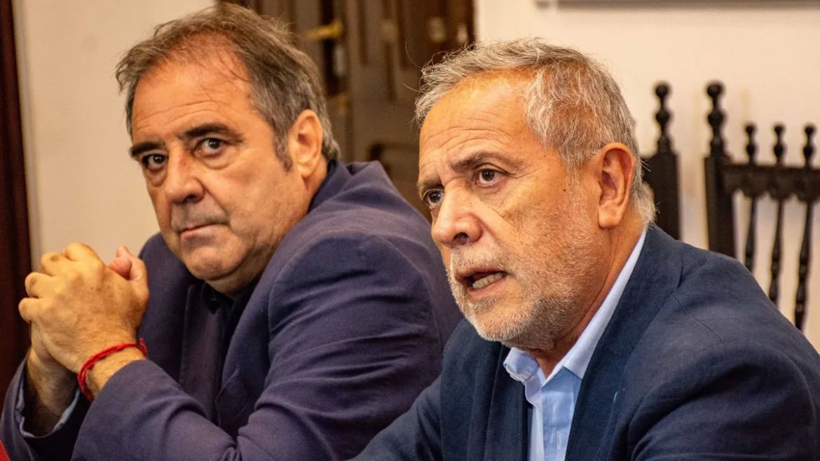 Vicegobernador Alberto Bernis y ministro de Producción Juan Carlos Abud Robles.