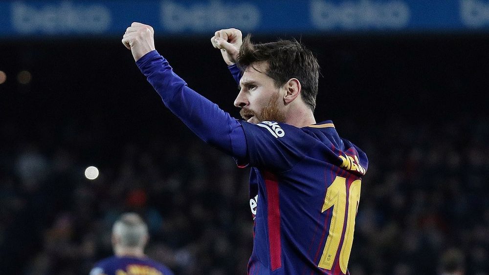 Leo hizo un partido magnífico: metió dos tantos en el 6-1 ante el Girona