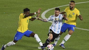 Argentina &nbsp;- Brasil: las mejores fotos del pase a Qatar en San Juan