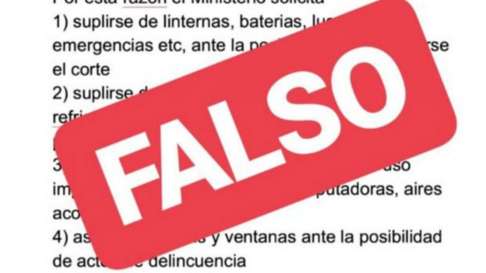 Ante falsos avisos, EJESA confirmó que no habrá cortes de luz este martes