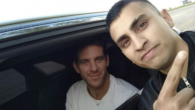 Pura gentileza: Nicolás hacía dedo para volver a su casa y lo levantó Juan Martín Del Potro