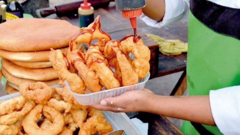 El tradicional buñuelódromo en la localidad de El Carmen.&nbsp;