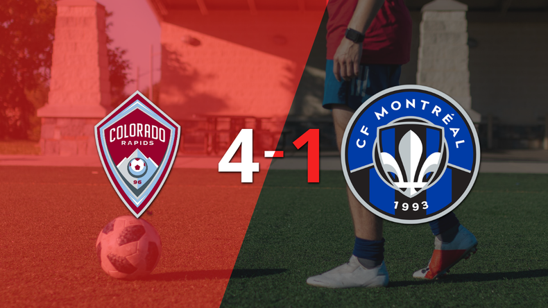 Con doblete de Calvin Harris, Colorado Rapids liquidó 4-1 a CF Montréal