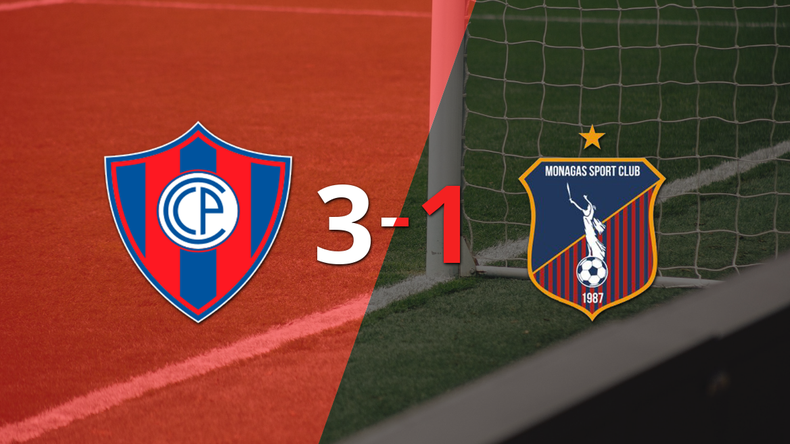Cerro Porteño clasificó al vencer 3-1 a Monagas