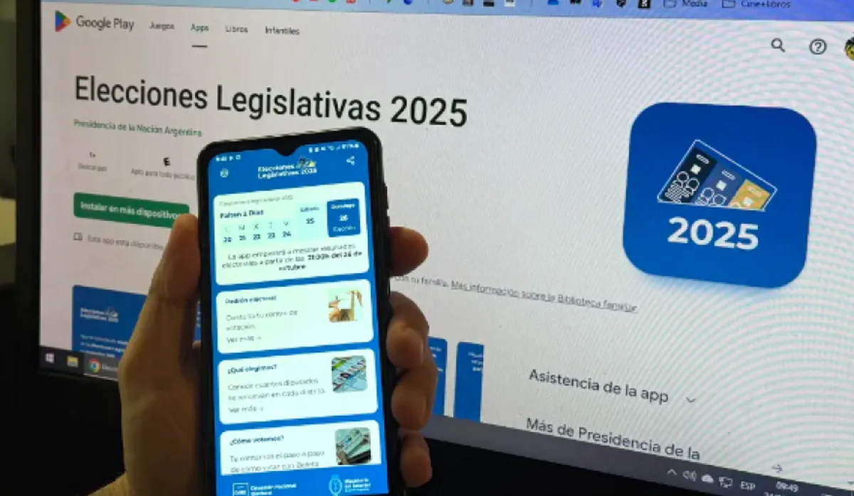 Elecciones 2025, app oficial Elecciones Legislativas 2025 para seguir los resultados en tiempo real