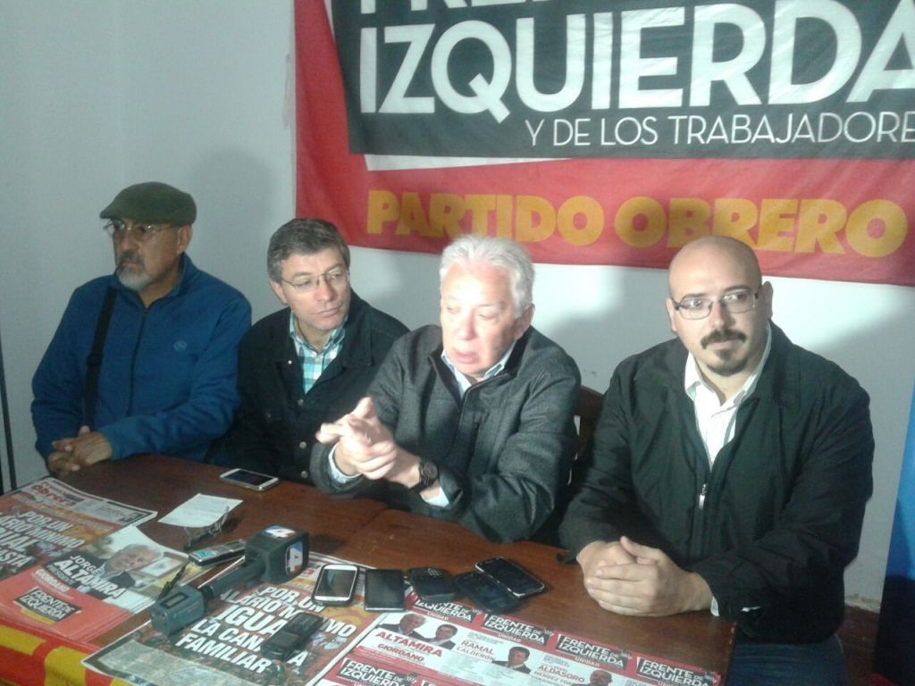 Altamira en conferencia de prensa