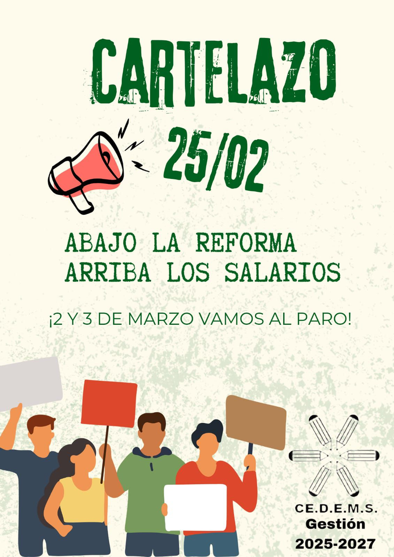 Inicio de clases con conflicto: Cedems ratificó paro para el 2 y 3 de marzo Inicio de clases con conflicto: Cedems ratificó paro para el 2 y 3 de marzo