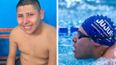 Carlos quiere seguir creciendo en la natación.