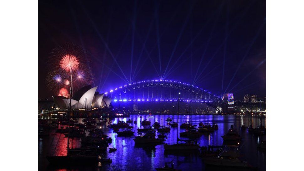 Año Nuevo en Sydney,Australia