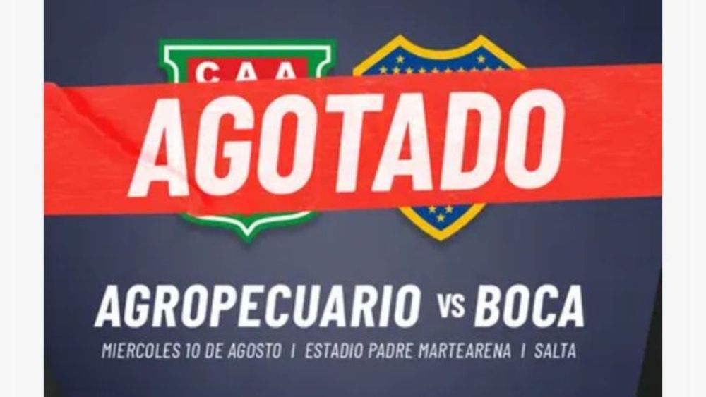 Boca Juniors en Salta: se agotaron las entradas en dos horas