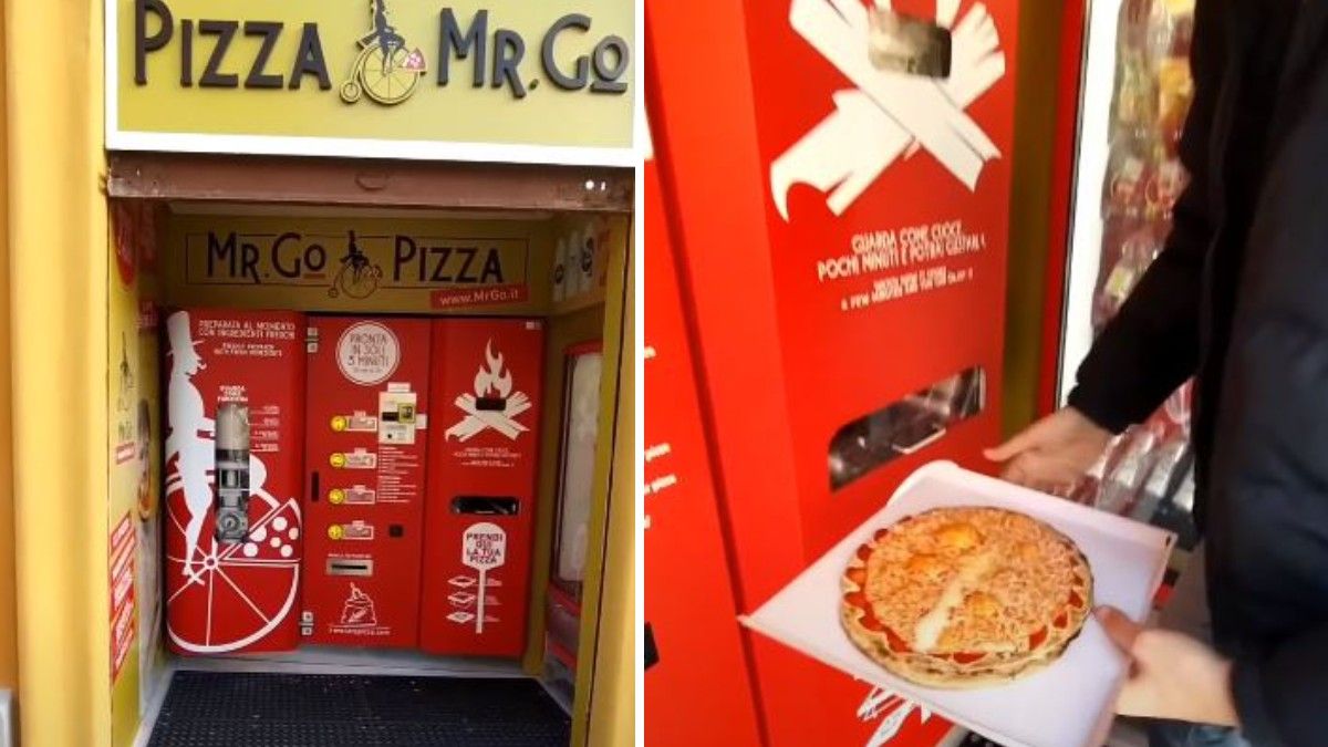 Roma inaugura sua 1ª máquina automática para servir pizzas; assista, Mundo
