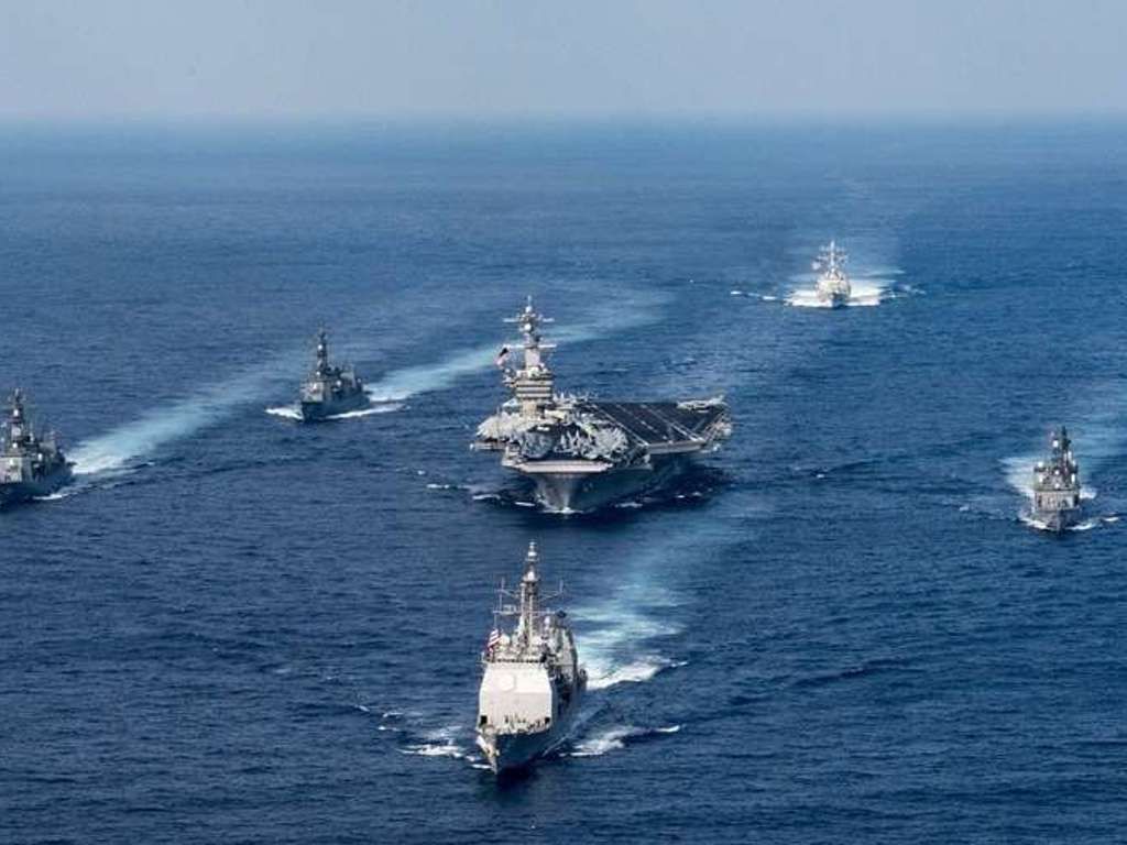 El USS Carl Vinson y su escolta