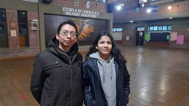 Malena Giménez, estudiante del Esc. de Comercio Nº 2