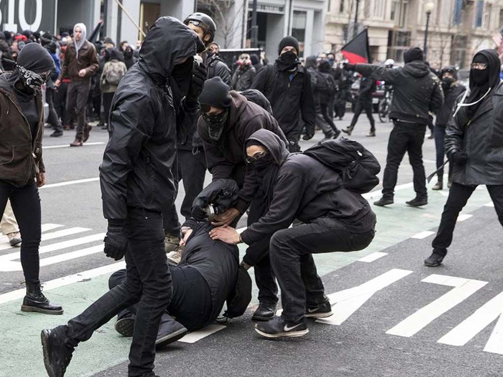 Las protestas en la asunción de Trump