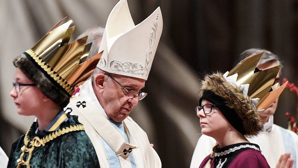 El Papa Francisco pidió una iglesia más humilde para el nuevo año 