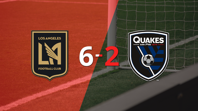 Los Angeles FC golea 6-2 a San José Earthquakes y Mateusz Bogusz firma doblete