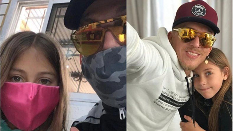 El Polaco apareció en Instagram con su hija: Aislados, ya falta poquito