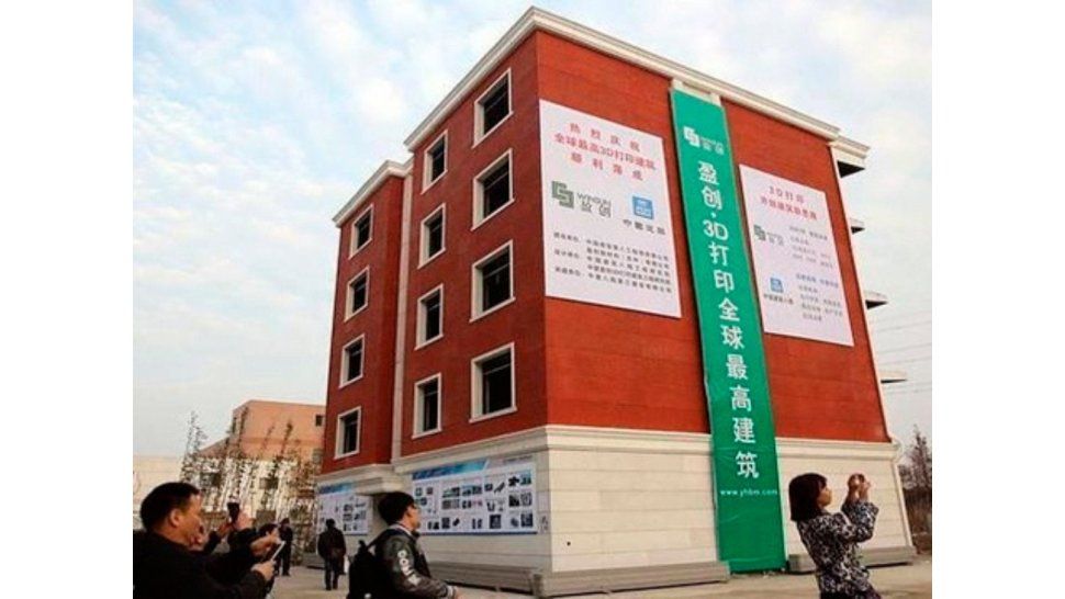 Edificio chino creado por impresora 3D