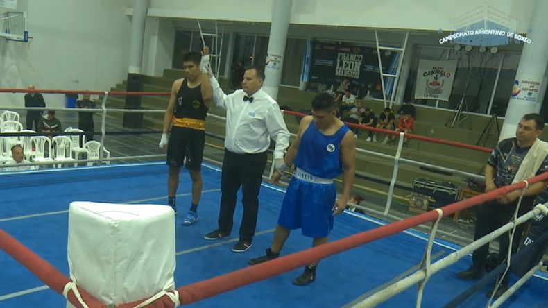 Enrique Aguilar no pudo en el Campeonato Argentino de Boxeo Amateur