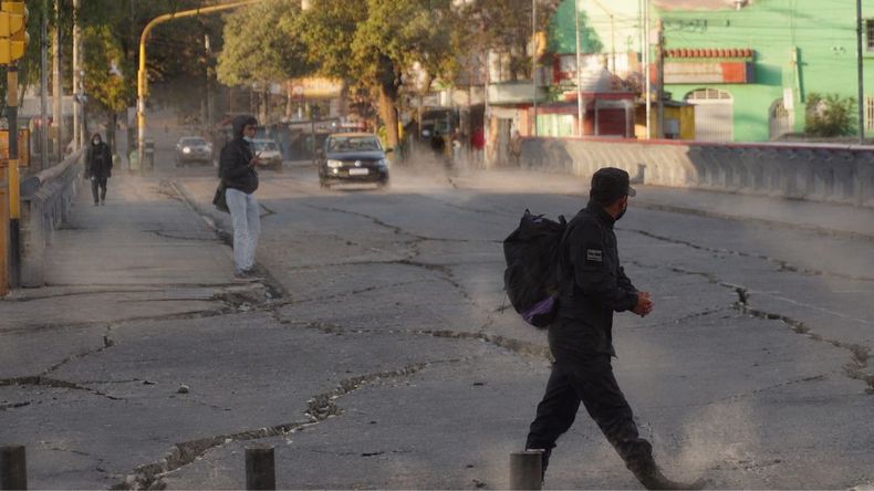 Imagen creada con IA sobre un sismo en Jujuy.