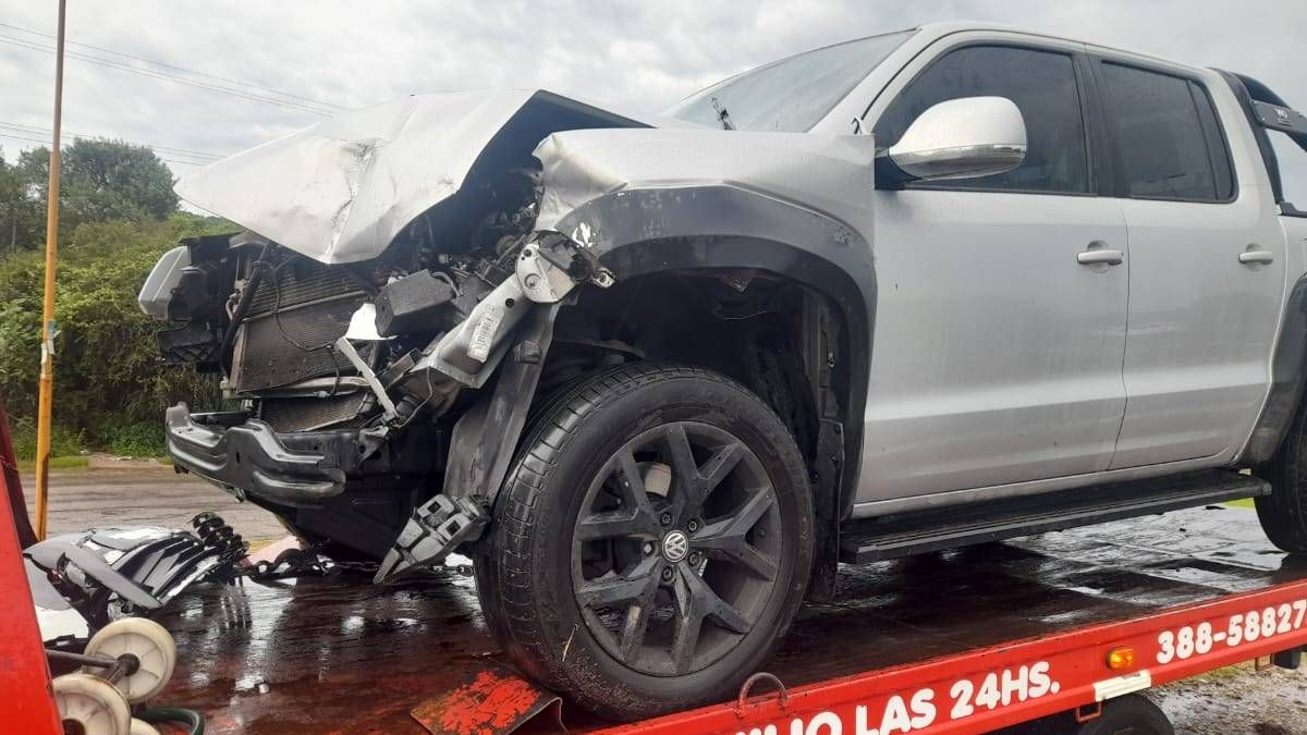 dos camionetas chocaron en ruta 9: uno de los conductores conducia alcoholizado