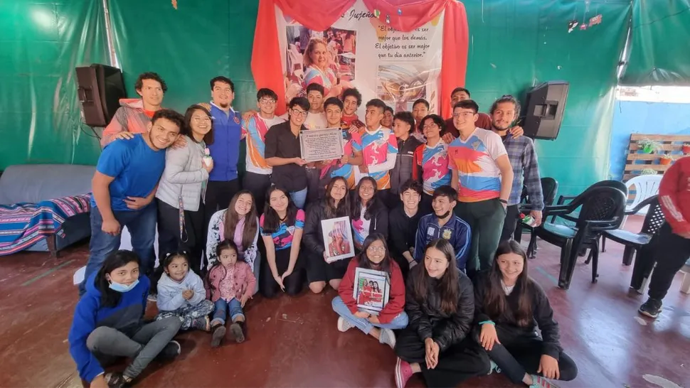 Homenaje que la fundación Acuática le hizo a Alicia Plaza.
