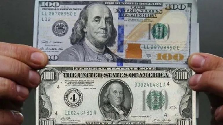 En el mercado cambiario informa existe desde hace años una diferencia entre distintas emisiones del billete de dólar. Se trata de los dólares "cara chica" y los "cara grande". 